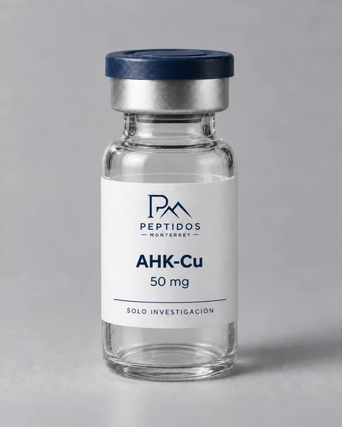Frasco etiquetado de AHK-Cu