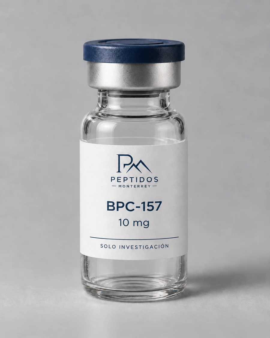 Frasco de BPC-157 10 mg de Péptidos Monterrey
