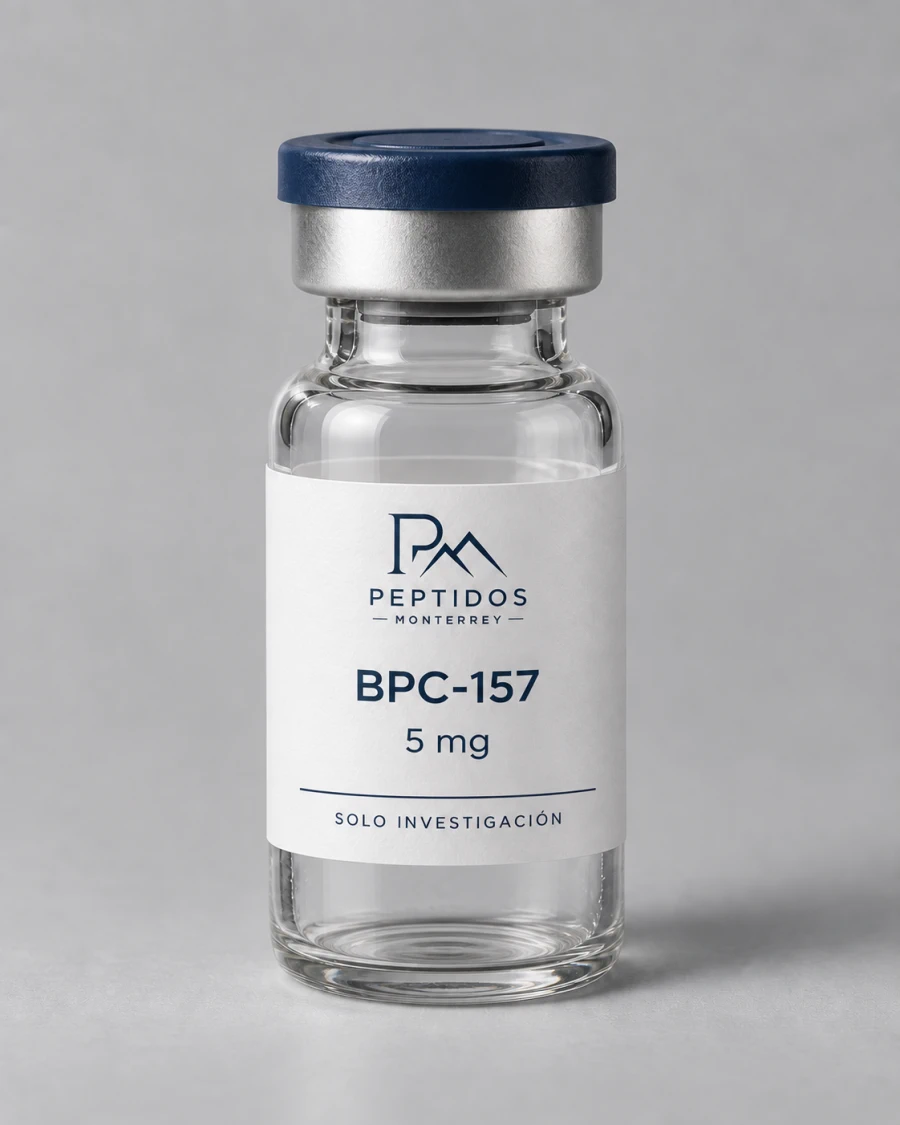 Frasco de BPC-157 5 mg de Péptidos Monterrey