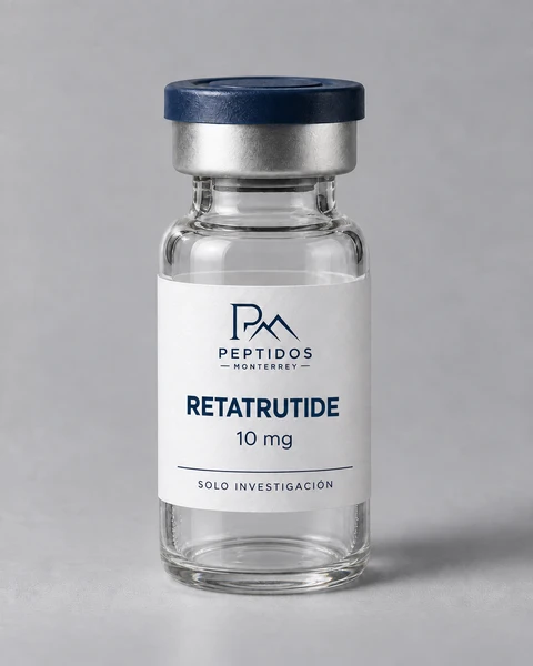 Frasco etiquetado de Retatrutide